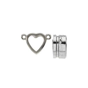 Heart Bezel Necklace Center