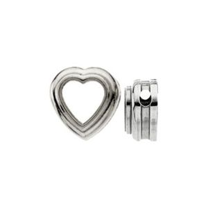 Heart Bezel Pendant Slide