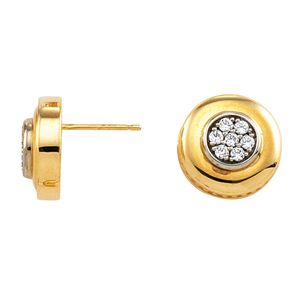 Two Tone Cluster Earring Mounting