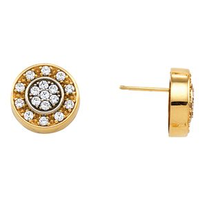 Two Tone Cluster Earring Mounting
