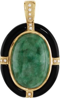 Genuine Multiple Gemstone & Diamond Pendant