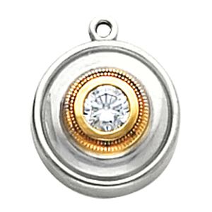 Two Tone Dangle Mounting for Round Center