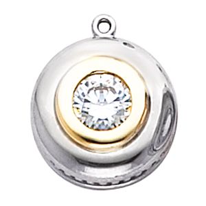 Two Tone Dangle Mounting for Round Center