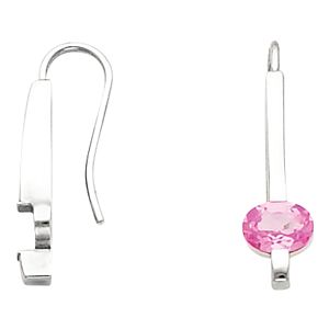  Bar Earring Mounting for Oval Center