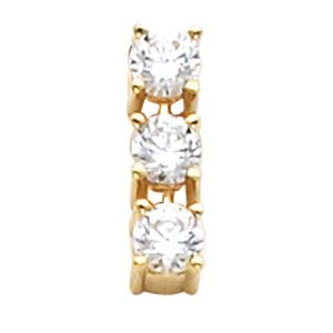 3 Stone Chain Slide Mounting