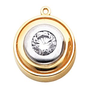 Two Tone Dangle Mounting for Round Center