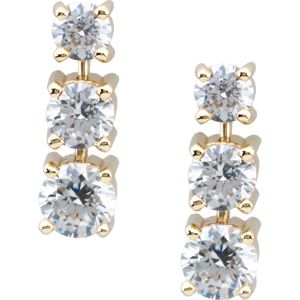 3 Stone Earring Mounting