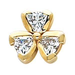 3 Stone Earring Mounting