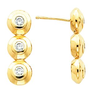 3 Stone Earring Mounting