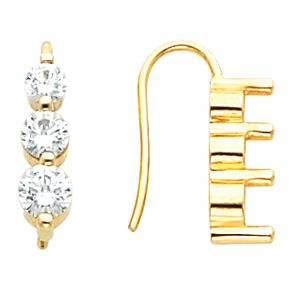 3-Stone Earring Mounting
