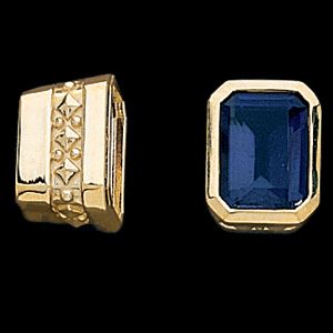 Emerald Decorative Tapered Bezel Setting