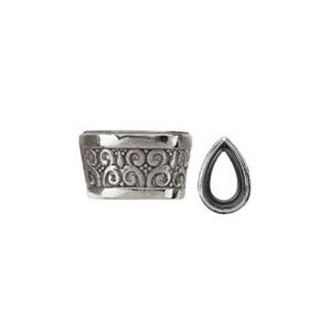 Pear Decorative Tapered Bezel Setting