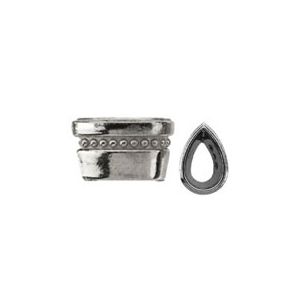 Pear Decorative Tapered Bezel Setting