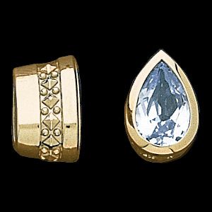 Pear Decorative Tapered Bezel Setting