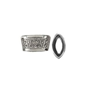 Marquise Decorative Tapered Bezel Setting
