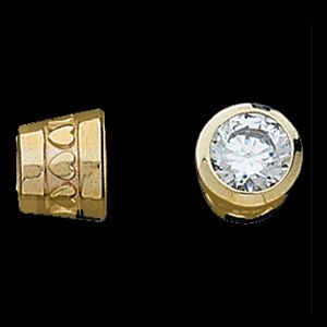 Round Decorative Tapered Bezel Setting
