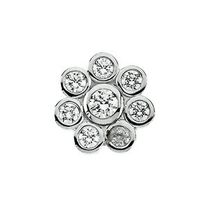 Round 8-Stone Bezel-Set Cluster Top