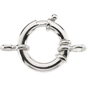 Jumbo Spring Ring with Closed Jump Rings