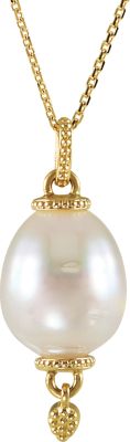 Granulated Design Pearl Pendant