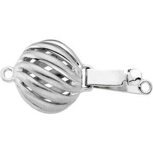 Textured Twist Ball Clasp