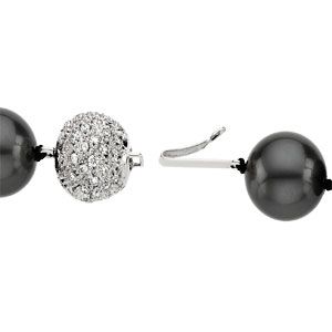 Diamond Pave' Set Bead Clasp