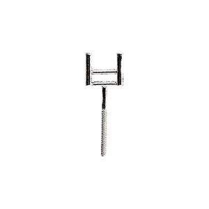 18K or Platinum Princess Earring with Round Prong