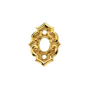Oval Shaped 4-Prong Trim for Oval Center Stone