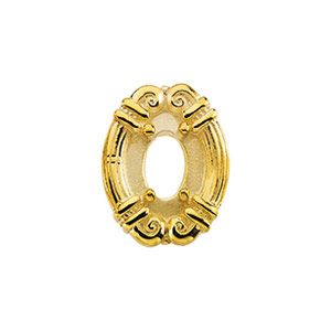 Oval Shaped 4-Prong Trim for Oval Center Stone