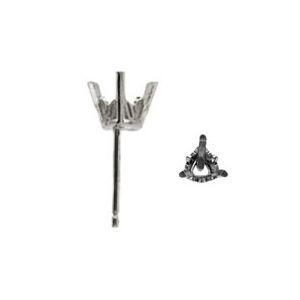 Trillion Scroll Setting&reg; Earring with .030