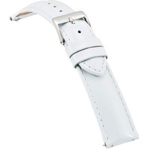 18mm Ladies Regular White Select Patent Ez-Change Watch Strap