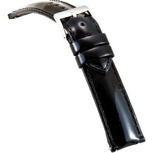 18mm Ladies Regular Black Select Patent Ez-Change Watch Strap