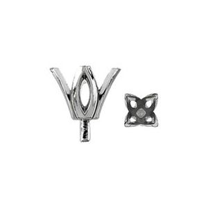 Square / Princess 4-Prong Tulipset® Peg Setting