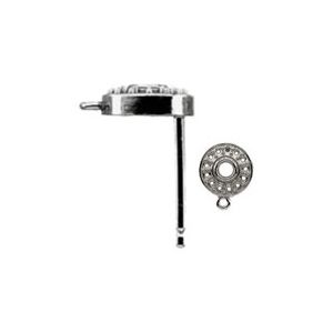Art Deco Earring Top with Ring