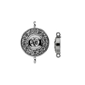 Art Deco Link with Two Rings