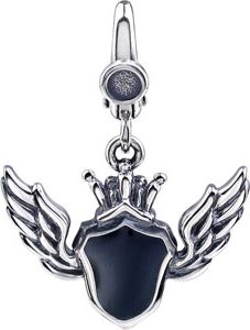 Enamel Shield & Wing Charm