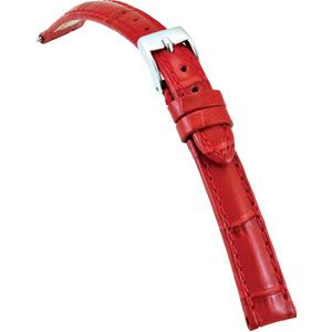 14mm Ladies Regular Red Select Matte Alligator Watch Strap