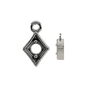 Fancy Kite Shape Dangle for Round Stone