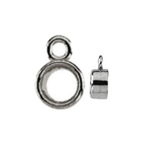 Round Bezel Earring Dangle