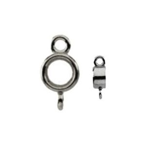 Round Bezel Link Component  with Rings