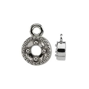 Round Dangle with Milgrain