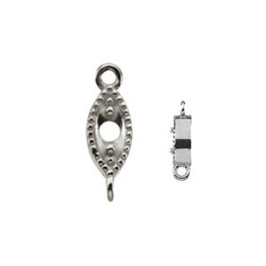 Milgrain Marquise-Shape Link with Rings