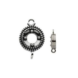 Round Milgrain Link with Rings
