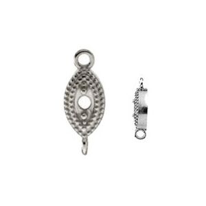 Milgrain Marquise-Shape Link with Rings