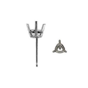 3-Prong Trillion Earring with .030