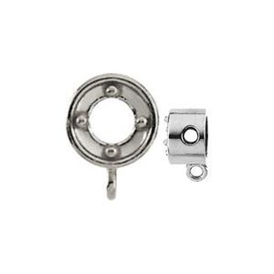 Round Slide Pendant with Vertical Jump Ring