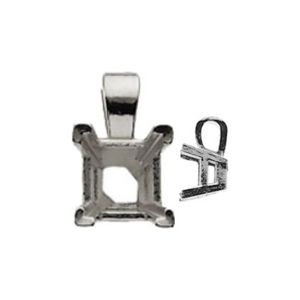 V-Prong Princess/Square Pendant