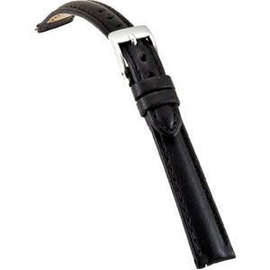 12mm Ladies Regular Black Select Matte Bridle Watch Strap