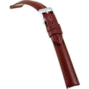 14mm Ladies Regular Brown Select Polished Glove Watch Strap