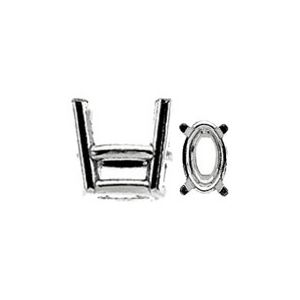 Oval 4-Prong Heavyweight Setting