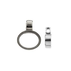Horizontal Oval Full Bezel Cabochon Pendant